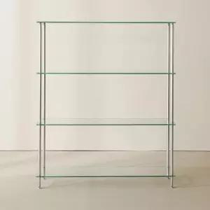 네어 1000 4단 투명 강화유리 선반장