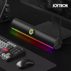 조이트론 PC 유선 블루투스 바형 스피커 바 10W 데스크탑 게이밍 노트북 RGB USB 사운드바 PC방 PC용 JBS70