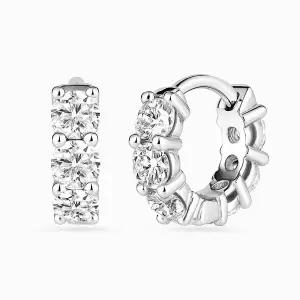 [한국금다이아몬드]14K 랩 다이아몬드 원터치 귀걸이 3mm