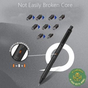 Uni KuruToga 금속 기계식 연필 M5-KH 0.5mm 리드 더 안정적인 검정색 기술 회전 학교 사무실 용 하이 엔드