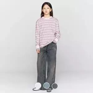 [지오다노주니어] 03116511 코튼스판 밴딩 와이드 데님 팬츠