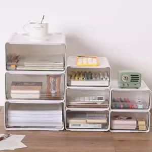 쌓아쓰는 투명서랍함 약통 머리끈 팬트리 서랍장 적층박스서랍 탕비실 미니정리함