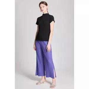 [요이츠](택가 142000원)[요이츠] 부츠컷 사이드 슬릿 플리츠 밴딩 팬츠_YI05WNPSL05