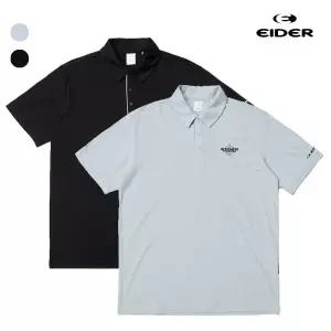 [롯데백화점]아이더 레이볼트x아이더 콜라보 남성 헥사 니트 반팔 카라 티셔츠 (2컬러) DMM24274