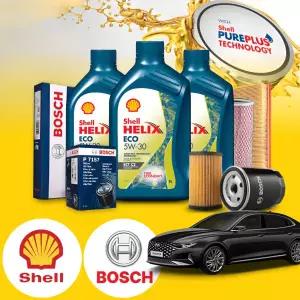그랜저IG2020 3.0(LPI) 가솔린 쉘 힐릭스 ECO ECT 5W-30 엔진오일필터세트 6Liter
