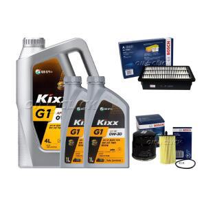 그랜저 HG 엔진오일 세트 LPI 가솔린 3.0 킥스 G1 0W-30 SP 6L+필터