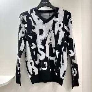 [행복한백화점][파사디]시즌패턴 전판 자가드 V넥 니트 블랙 남성 Q25SKP211M