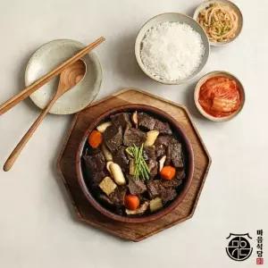 [마음식당] 국내산 뼈없는 소갈비찜 500g x 2팩 실온보관 순살갈비