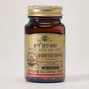 솔가 엽산 400 100정 1박스 3개월분