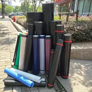 미술 화구통 길이조절 특대 미술통 휴대용 현수막 정리함 가죽질감 튜브 미대 포스터종이