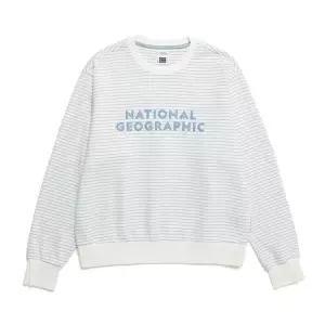 [내셔널지오그래픽](본점)N241WSW060 여성 레터링 세미 크롭 맨투맨 3종택1