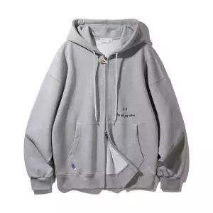 바켄 BAKKEN 스마일 자수 로고 2WAY 버튼 후드집업 BK7985_그레이 BK7985_멜란지그레이 200083