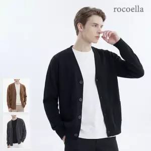 로코엘라 카이르 텐션업 오버핏 남성 니트 가디건