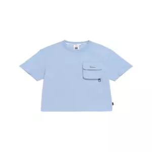 내셔널지오그래픽 키즈 어드벤처 에어로벤트 우븐 반팔 티셔츠 STONE BLUE K262UTS860