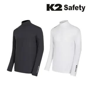 K2 Safety 에어모션 티셔츠 등판 메쉬원단 통기성우수 골프이너 긴팔티 냉감 쿨티셔츠 하프넥 반목 작업복