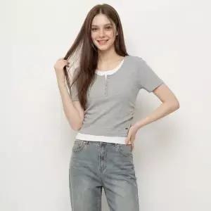 [보리보리/행텐 틴즈]여성 웨일 레이어드 셔링 반팔 티셔츠_055(10570-131-410-69)