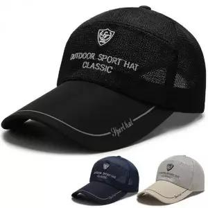 남성 메쉬 볼캡 통기성 여름 썬바이저 긴챙 캡 모자 챙넓은