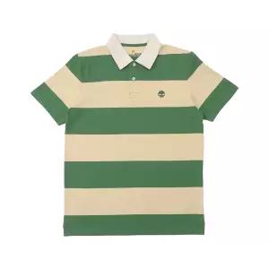 [팀버랜드] 남성 럭비 스트라이프 반소매 폴로 티셔츠 그린_TB0A6BSRACN1