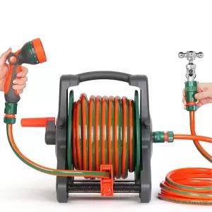 전원주택 마당 청소용 꼬임방지 물호스릴30M 잔디관리 테라스 정원물