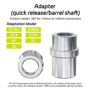 Thinkrider 파워 바이크 트레이너 컨버터 쓰루 액슬 142/148 베어링 액세서리 퀵 릴리즈 X7 컨버트 130/135