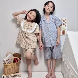 테디베어 아동 잠옷 국산 순면 여름 여아 남아 주니어 초등 학생 키즈 고급 선물