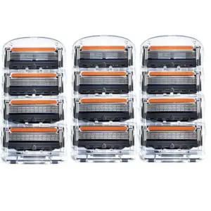 질레트 호환 신형 프로글라이드 퓨전 파워 5중 면도날 12개입