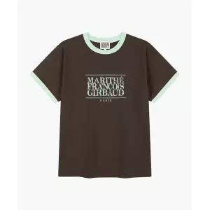 [아웃도어스/언더아머]마리떼 AEROCOOL CRACK 클래식 로고 링거 티 B1 MFG46UTS223 BRW NVY WHT