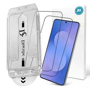 다이아큐브 갤럭시S25FE 초고화질 저반사 AR 강화유리 원터치 먼지완벽제거 셀프 부착 (저지문/풀커버/케이스 호환) 휴대폰 액정보호필름 2매