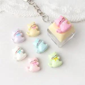 싼비즈 [6425-21]아크릴 키캡파츠 탑꾸재료 도트고양이 13x13.7mm 랜덤발송 ,1개