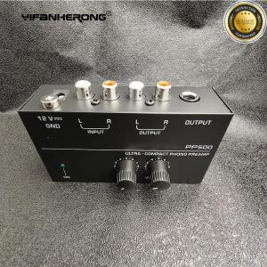 EU 플러그 오디오 앰프 PP500 포노 프리 레벨 볼륨 조절 기능 포함 RCA 입력 출력 14 