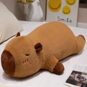 인형 낮잠용 안고자는 대형 롱쿠션 모찌 플러시 카피바라