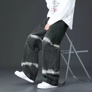 팬츠 캐주얼 남자 일자 통바지확대와이드팬츠 일자핏 봄가을 빅사이즈 데일리룩 청바지 인기3