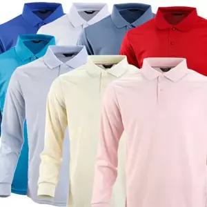 남성 쿨론 티셔츠 베이직 기능성 쿨링 카라 긴 팔 티 폴리에스터 흡한속건 아웃도어 라운딩 스포츠 웨어