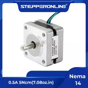 0.9deg-Nema 14 스테퍼 전동 5Ncm 0.5A 35x35x20mm 4 리드 스텝 전동 CNC 3D 프린터 압출기 용