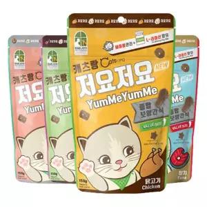 캐츠랑 저요저요 닭고기 참치 연어 양고기 150g 5개 고양이 간식 치석제거 이빨과자