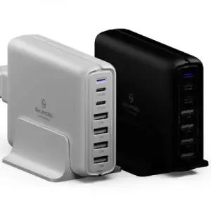 90W 6포트 PPS 접지 초고속 멀티 PD 충전기 C타입 어댑터 삼성 아이폰 8핀 케이블