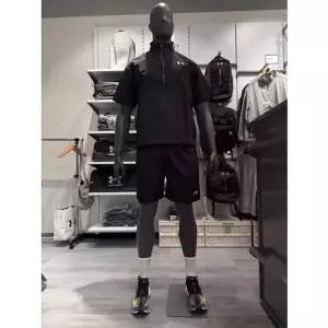 [언더아머](대전신세계)6015441-001 6015442-001 블랙 APAC 우븐 아노락 반바지 트레이닝복 세트 (상의...