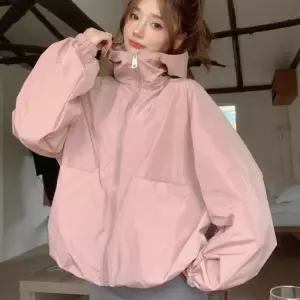 여성 바람막이 후드 집업 점퍼 HH-E75