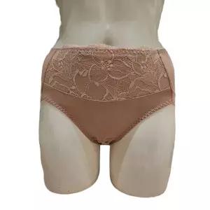 [트라이엄프](신세계 사우스시티)[95-105]아랫배를 감싸는 투톤 면스판 소폭레이스 팬티(TEWBP816BE)