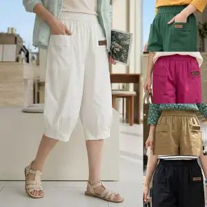 [엄마옷 로즈맘] 군살숨김밴딩패치6부면바지