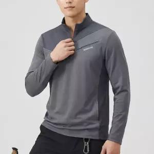 몽피크 남성 등산복 상의 하프집업 기능성 작업복 중년의류 집업 41703