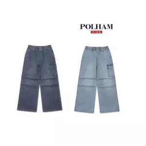 [롯데백화점]폴햄키즈 루즈 스트레이트핏 해지 데님팬츠  PKG2DP3722