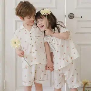 아동 주니어 잠옷 남아 여아 유아 키즈 초등 유치원 파자마파티 여름 반팔 패밀리 크