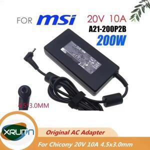 정품 OEM Chicony 20V 10A 200W A21-200P2B A200A022P MSI Stealth 14 Studio MS-14K 게이밍 노트북용 AC