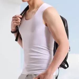 여름 남자 무봉제 노라인 민소매 나시티 쿨링 티셔츠 기능성 아이스 런닝 나시 3색