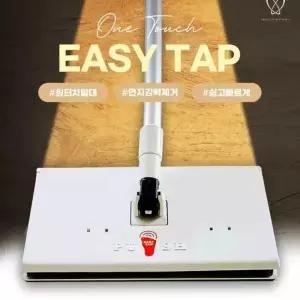 이도컴퍼니 원터치 바닥청소 이지탭 밀대걸레 막대걸레 + 극세사 패드 1매 반영구적 사용 가능