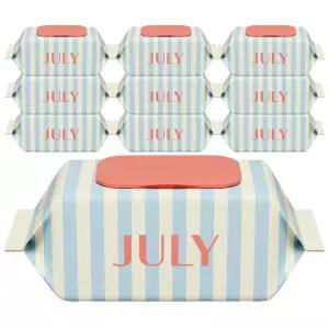 줄라이 유아용 클린브리즈 물티슈 캡형 10세트 100매 55g