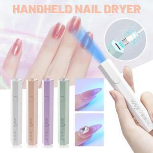 휴대용 미니 소형 UV 네일 광택제 젤 베이킹 램프 드라이어 속건성 광선 요법 9LED 손전등 아트 도구