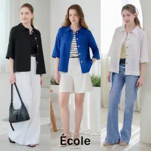 에꼴드파리 인견 크리즈 자켓 3종