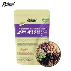 [리투알] 고단백 저당 혼합 잡곡 텍스쳐 1kg / 귀리 현미 수수 렌틸콩 완두콩 서리태 파로